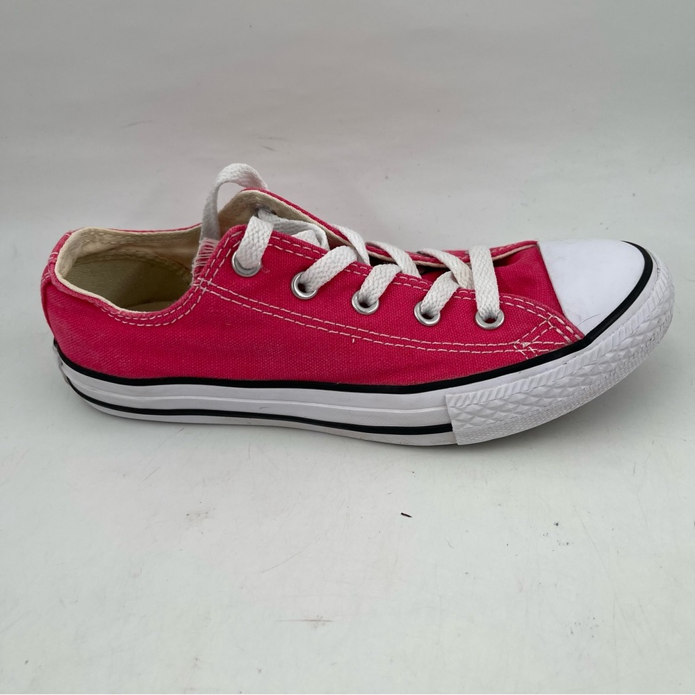 Converse Girls Chuck Taylor AS -SZ 2Y- Pink Canvas Low Top Lace-up Sneaker Shoes